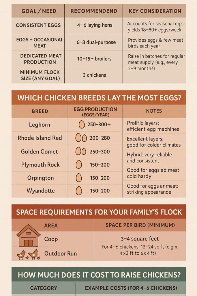 How Many Chickens Do You Need for a Family of 4?