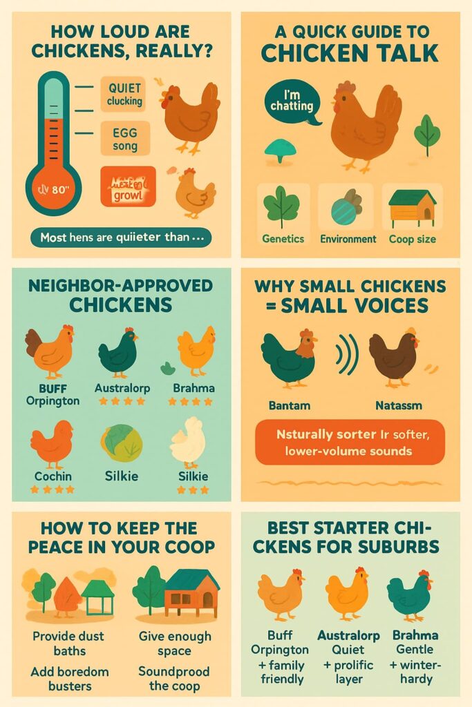 Quietest Chicken Breeds for Urban and Suburban Backyards