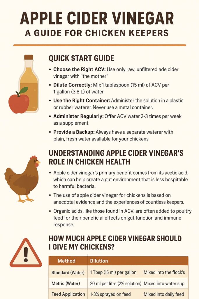 How to Use Apple Cider Vinegar for Chickens