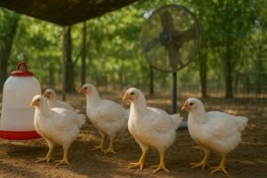 Why should broilers not be kept longer than 6 weeks?
