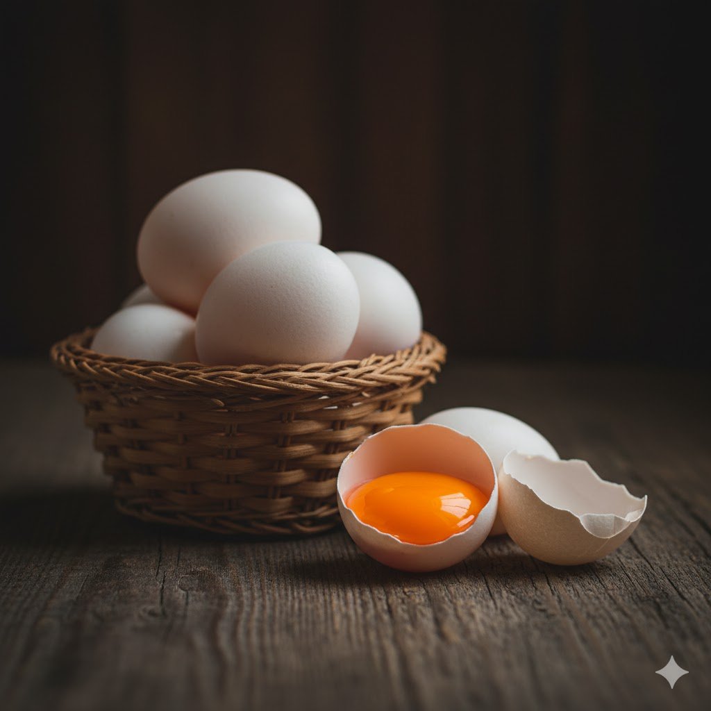 Bresse eggs are prized for their quality. Their cream-colored shells house a remarkably deep orange yolk, a direct result of the flock's nutrient-rich, pasture-based diet.