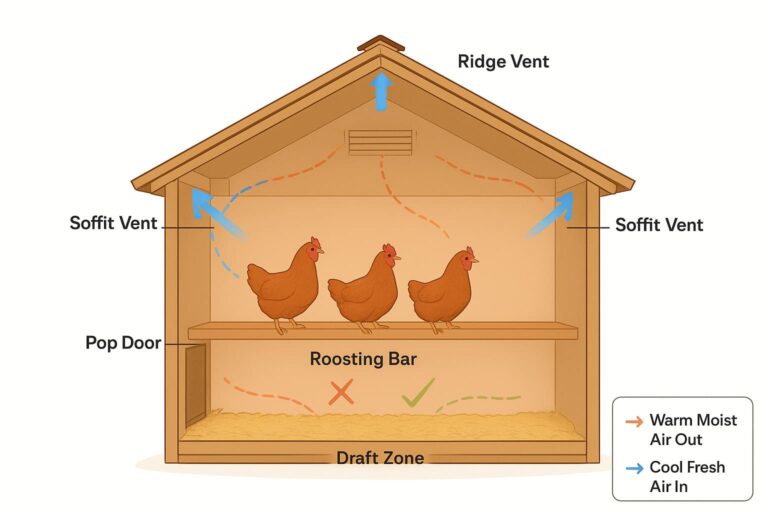 Image showcasing How Much Ventilation Does A Chicken Coop Need? [2025 Guide]