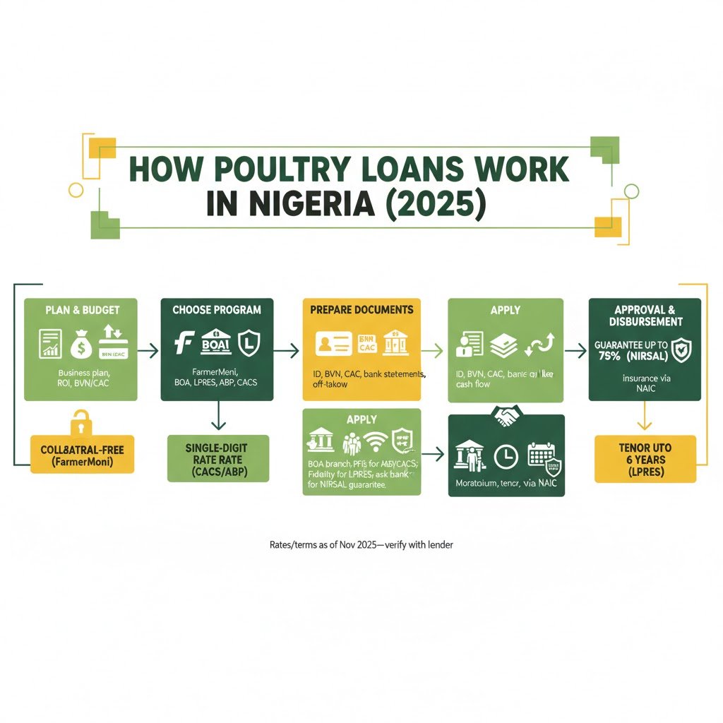 How To Get A Loan For Poultry Farming In Nigeria (2025)
