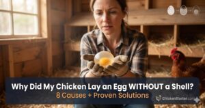 Why Did My Chicken Lay an Egg Without a Shell? 8 Causes