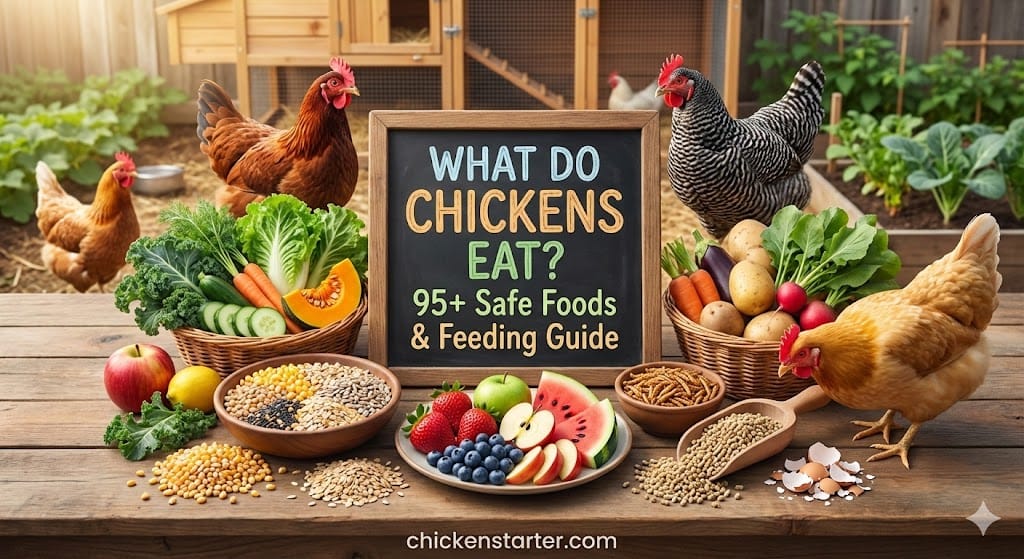 What Do Chickens Eat? 95+ Safe Foods & Feeding Guide