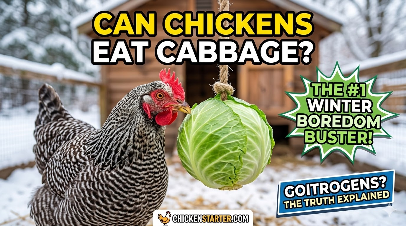 Can Chickens Eat Cabbage? The #1 Winter Boredom Buster (+ the Goitrogen Truth)