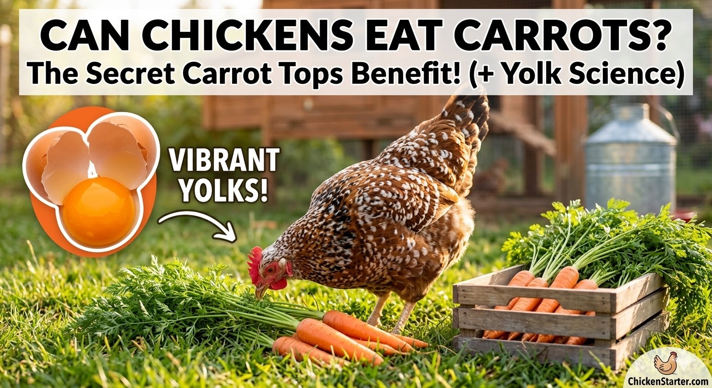 Can Chickens Eat Carrots? The Carrot Tops Secret Most Keepers Miss (+ Egg Yolk Science)