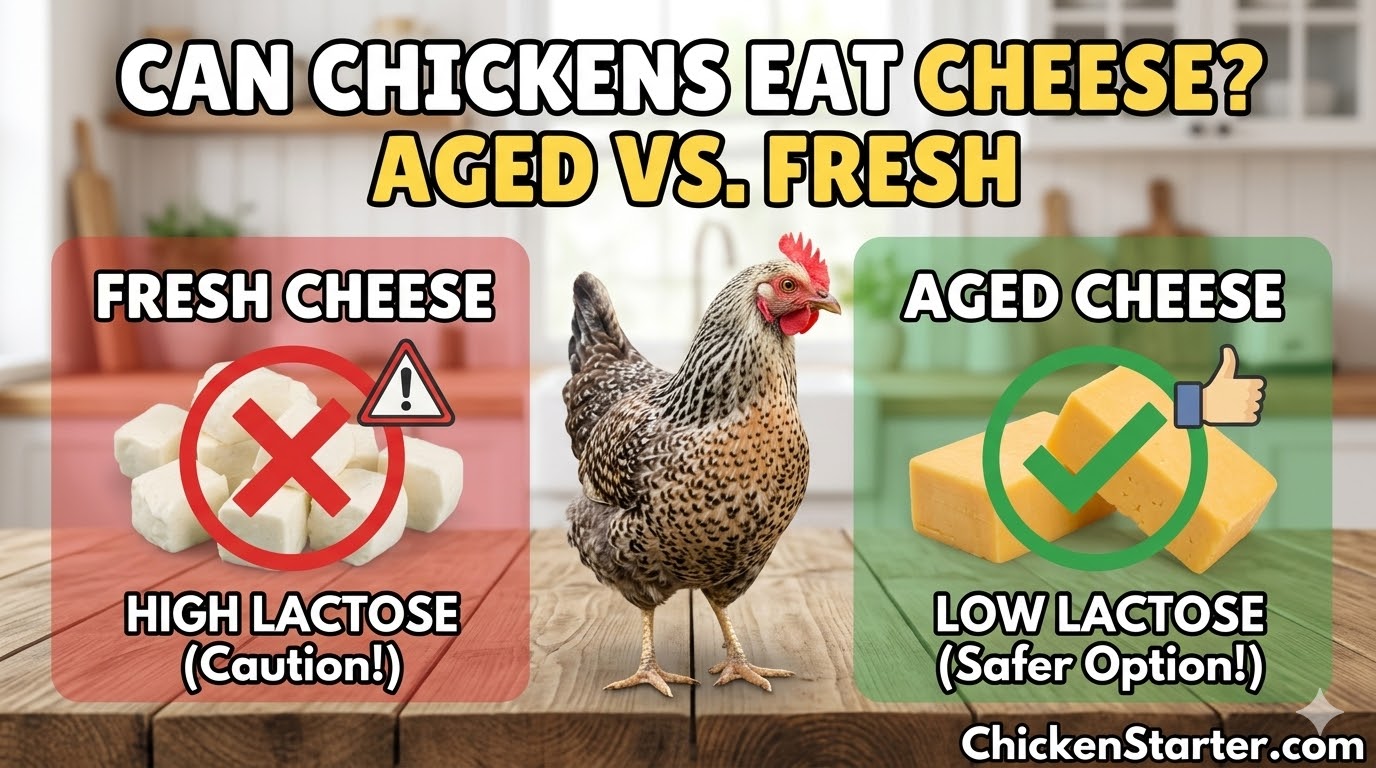 Can Chickens Eat Cheese? The Lactose Truth + Why Aged Beats Fresh (Science-Based)