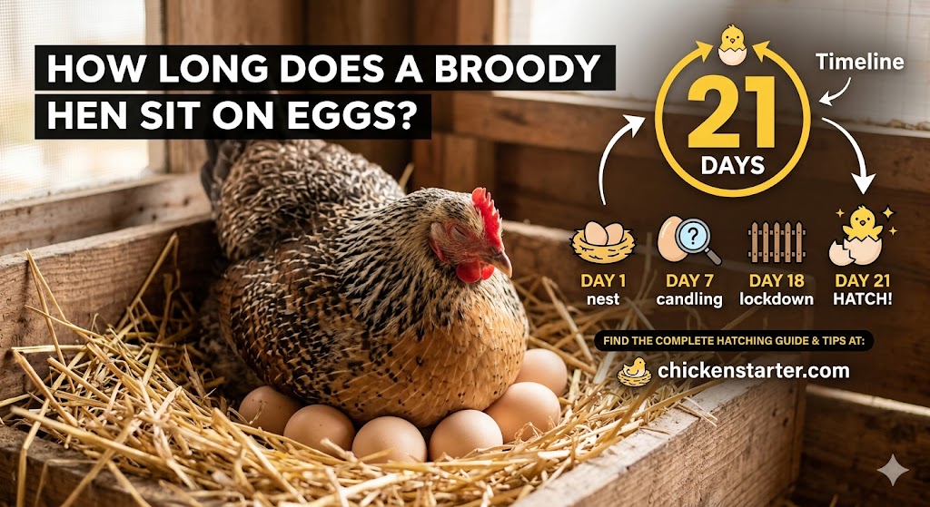 How Long Does a Broody Hen Sit on Eggs Before They Hatch?