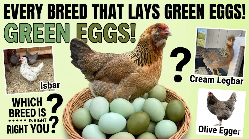 What Chicken Lays Green Eggs? (Every Breed That Produces Green Eggs Explained)